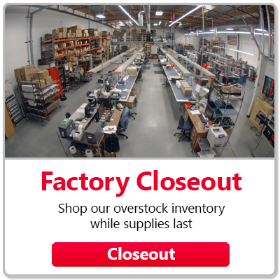 Closeout - Shop out overstock inventory while supplies last